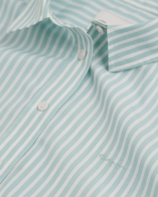 Regular Fit Striped Poplin Shirt mint