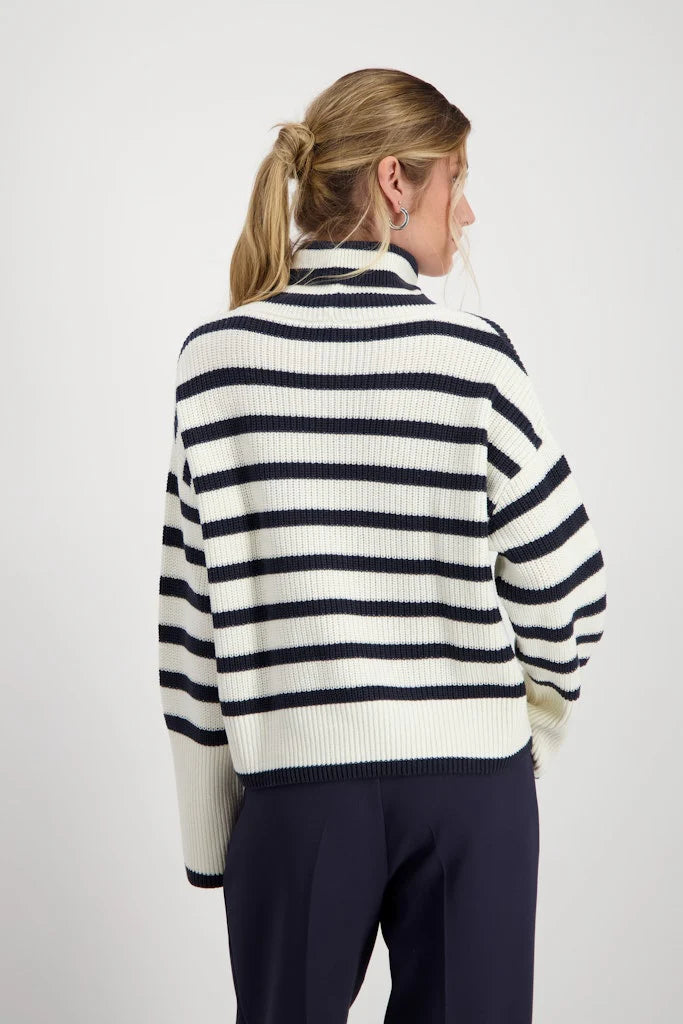 Roll Neck Knit Stripe