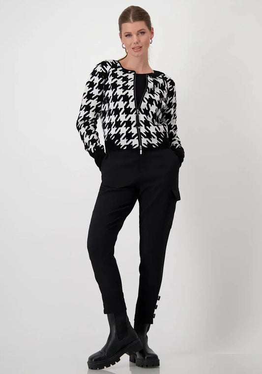 Houndstooth Zip up