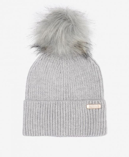 Mallory Pom Beanie- Light Grey