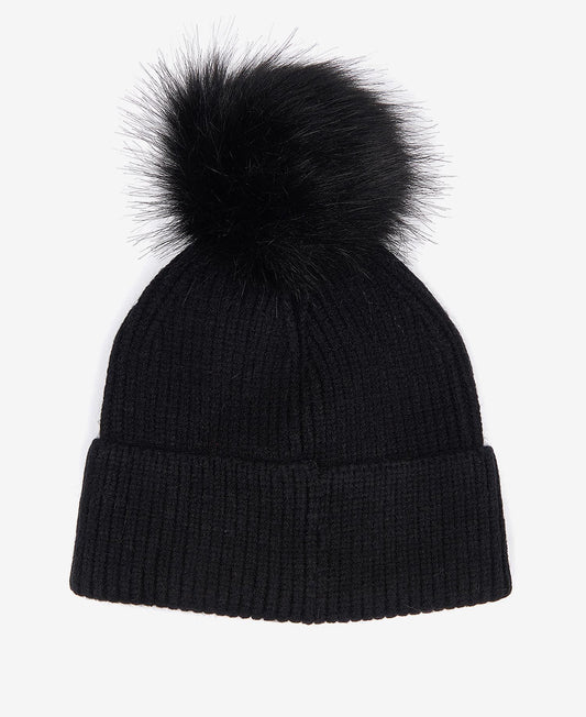 Mallory Pom Beanie- Black