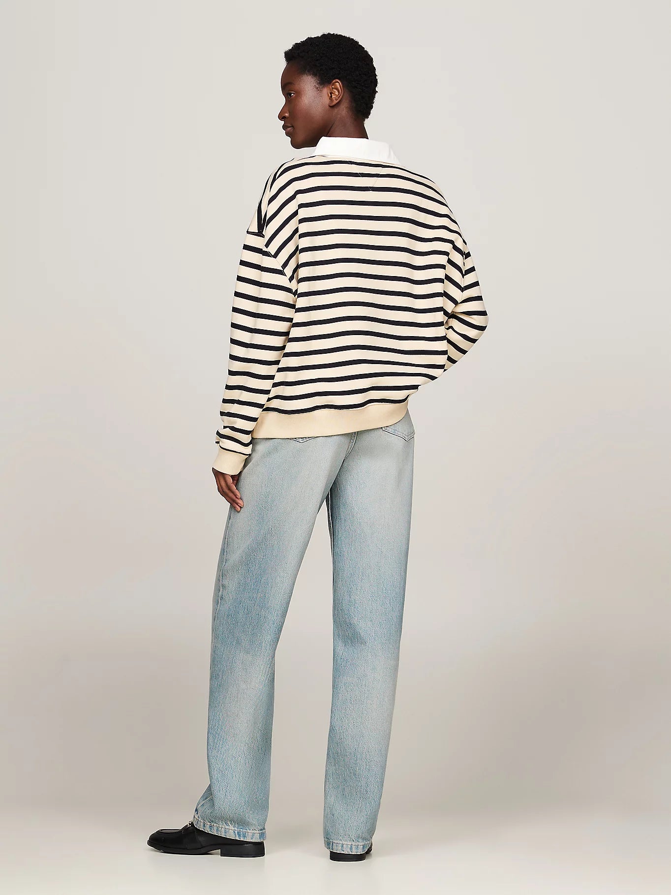 Breton stripe collar top