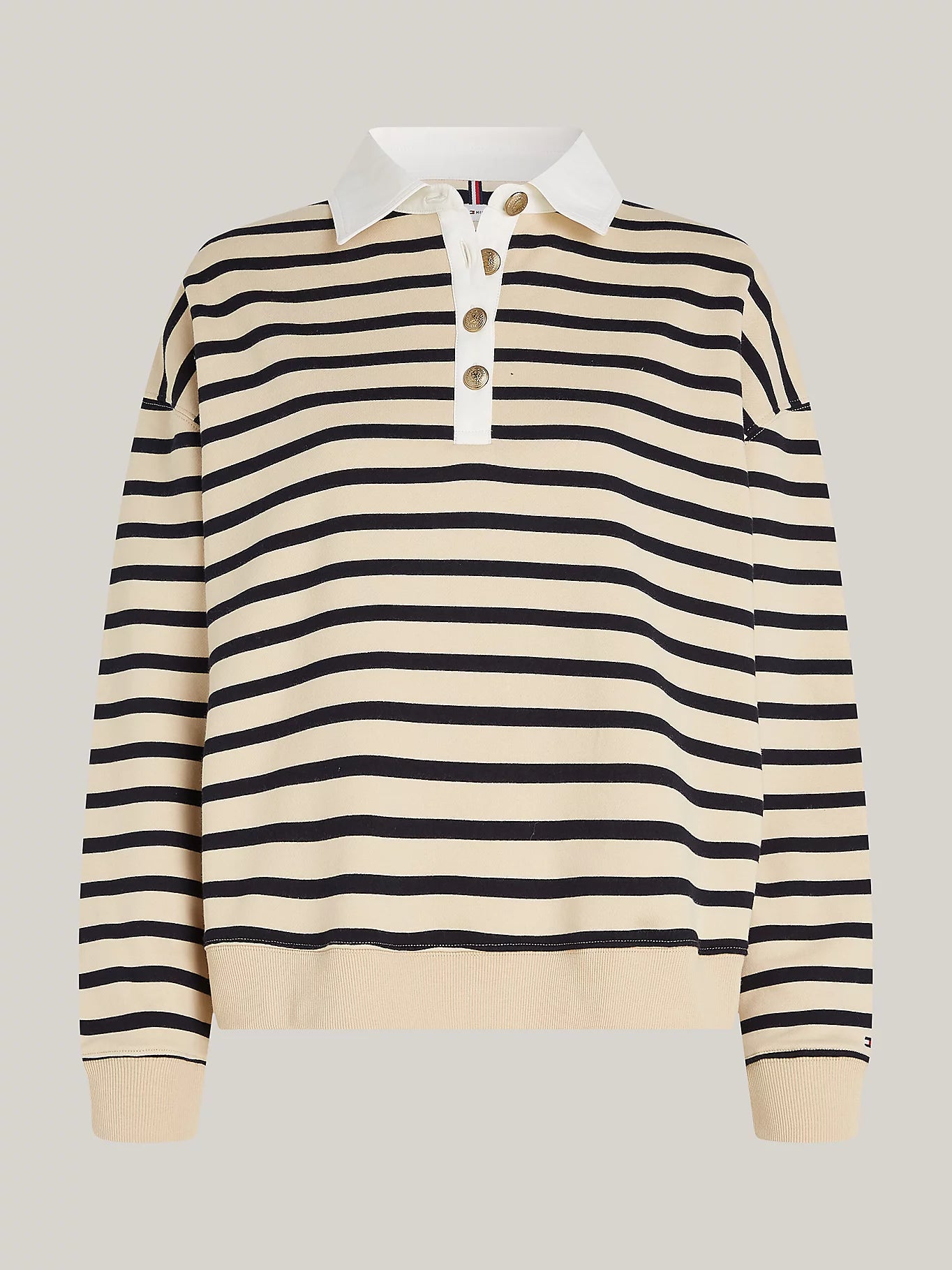 Breton stripe collar top