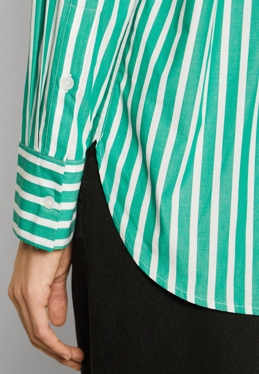 STRIPE EASY FIT SHIRT OLYMPIC GREEN