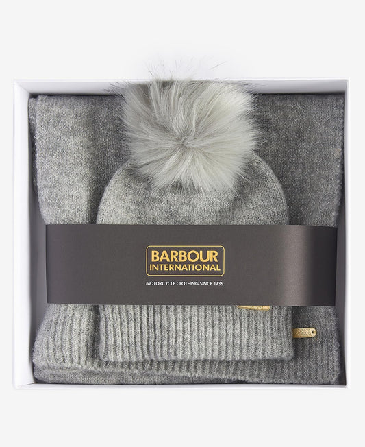 Sparkle Beanie & Scarf Gift Set- Grey