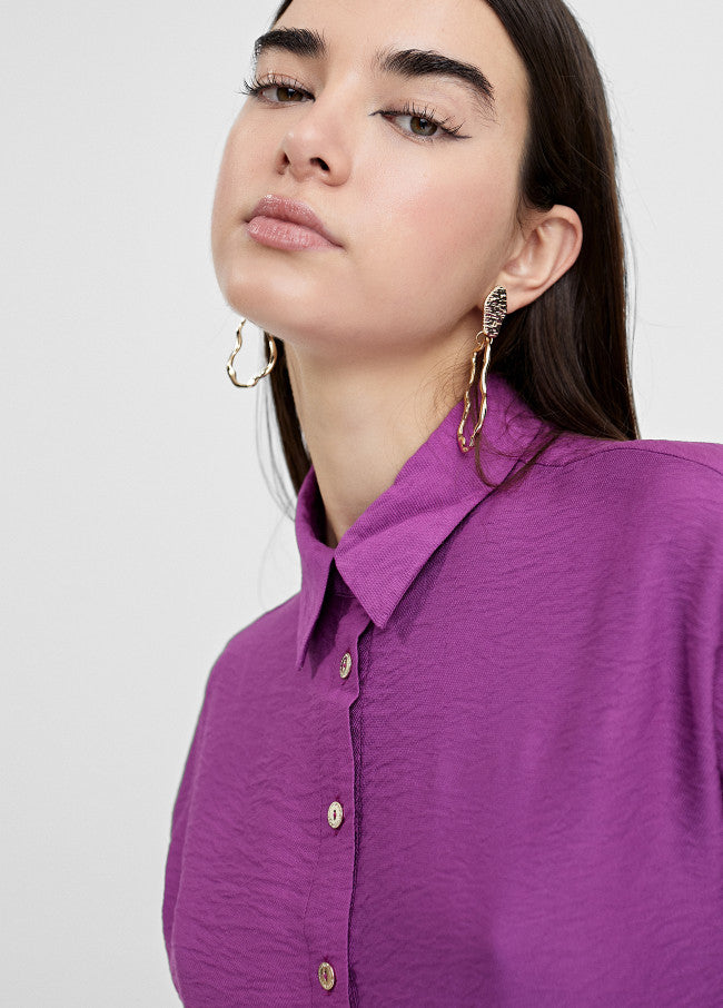 Magenta Oversized Shirt