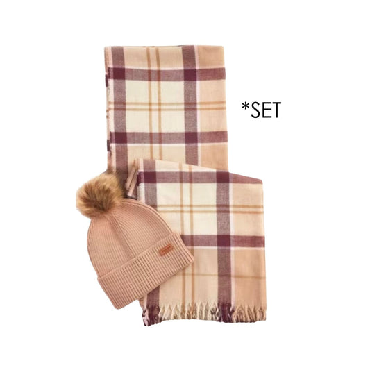 Dover beanie and hat set camel