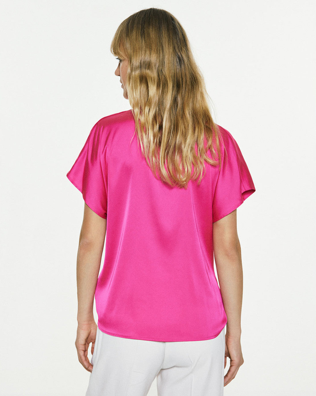 Dropped Blouse - Pink (Size 8)