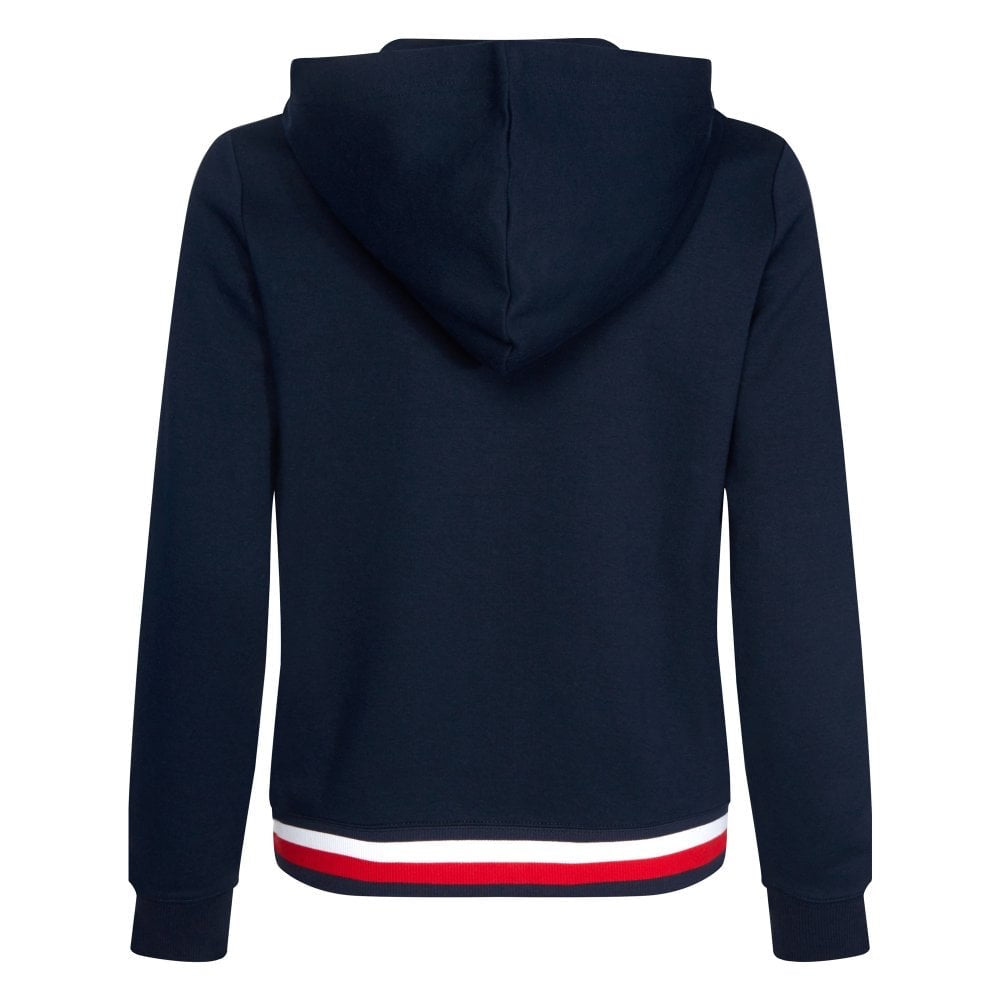 Heritage zip-through hoodie - navy