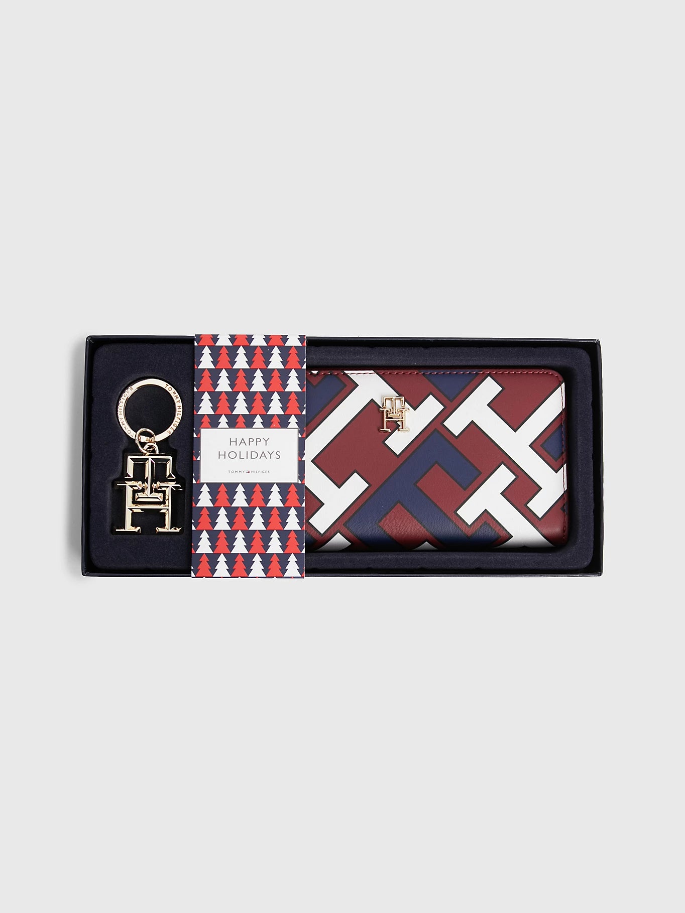 ICONIC MONOGRAM WALLET AND KEY FOB GIFT SET