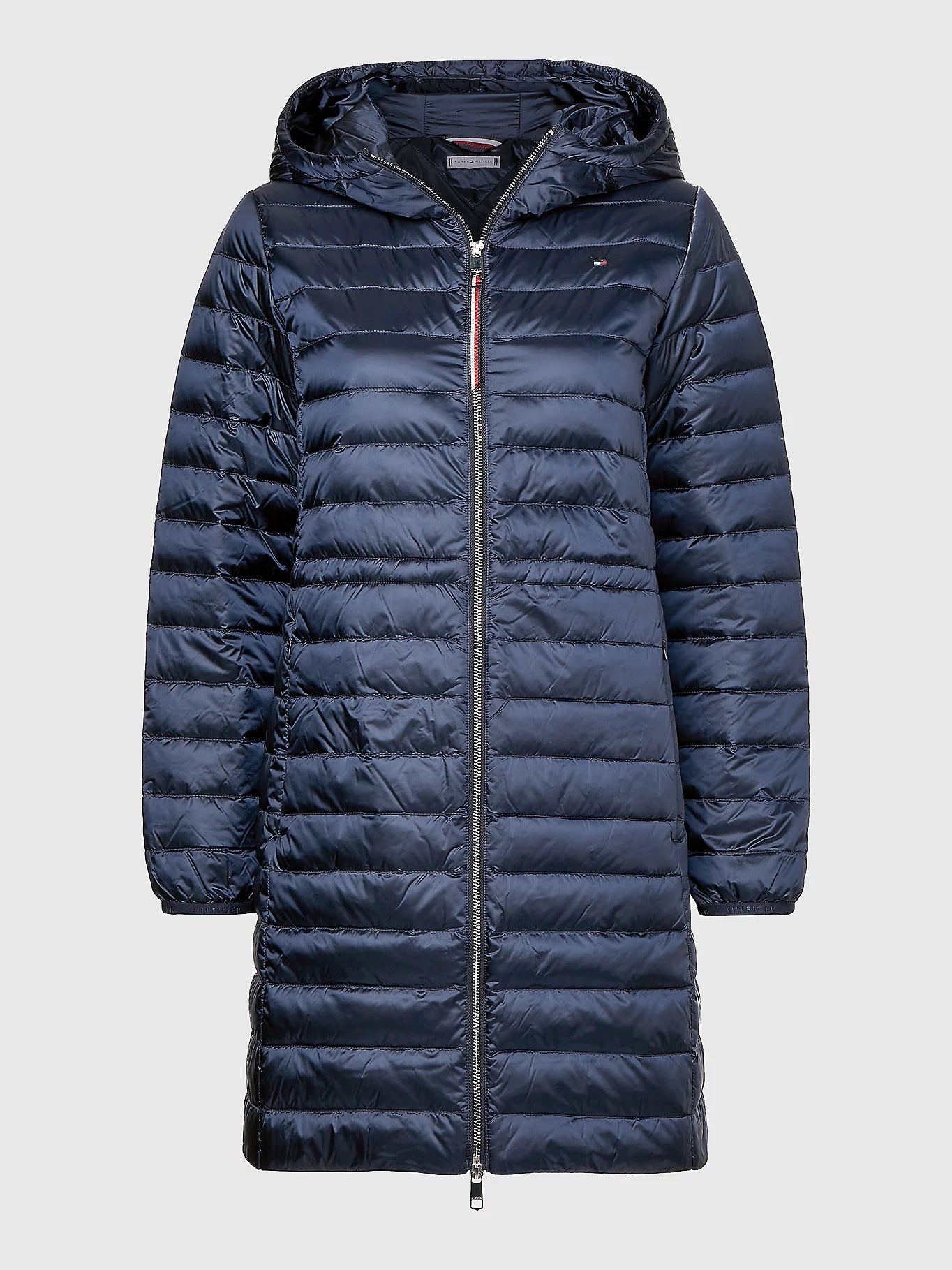HOODED FEMININE QUILTED DOWN COAT