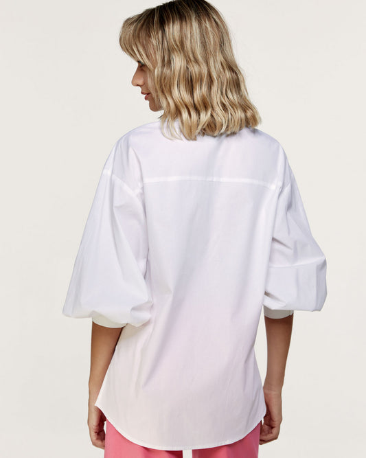 Shirt with puff sleeve